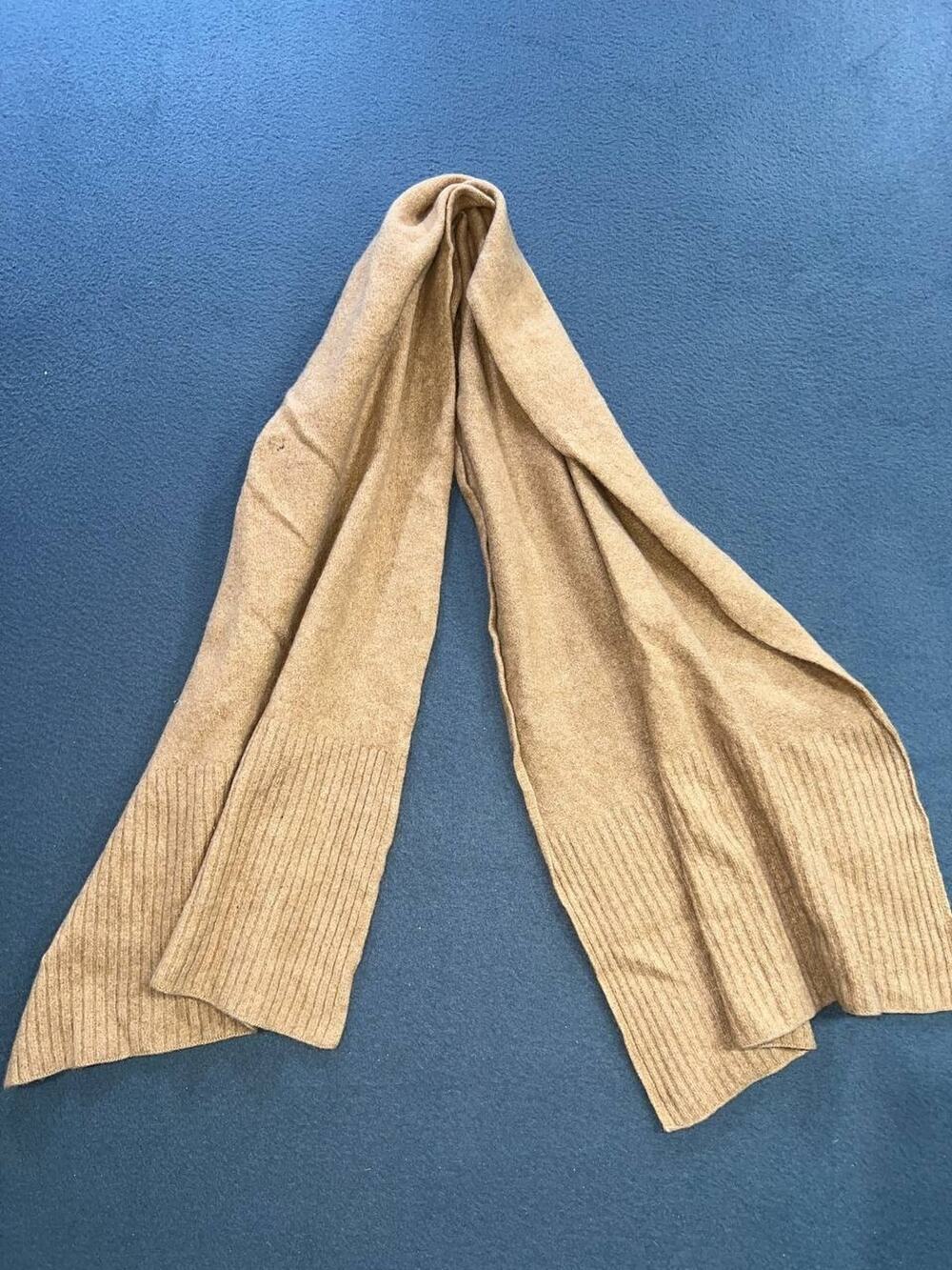 J.Crew Collection Cashmere Rib-Trim Scarf A010273